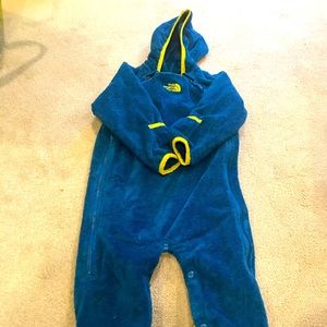 North face one piece fleece